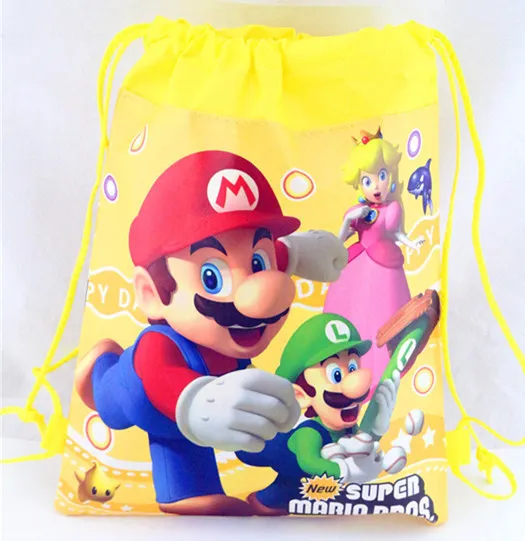 ⁦תיק שרוך לילדים סופר מריו Super Mario⁩ – תמונה ⁦3⁩