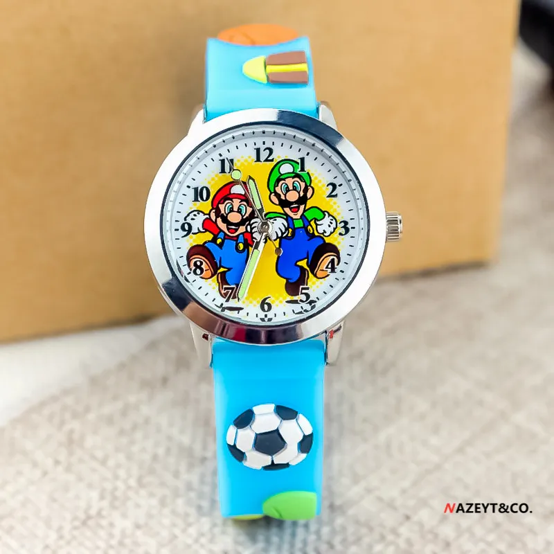 ⁦שעון יד סיליקון לילדים סופר מריו Super Mario⁩ – תמונה ⁦4⁩