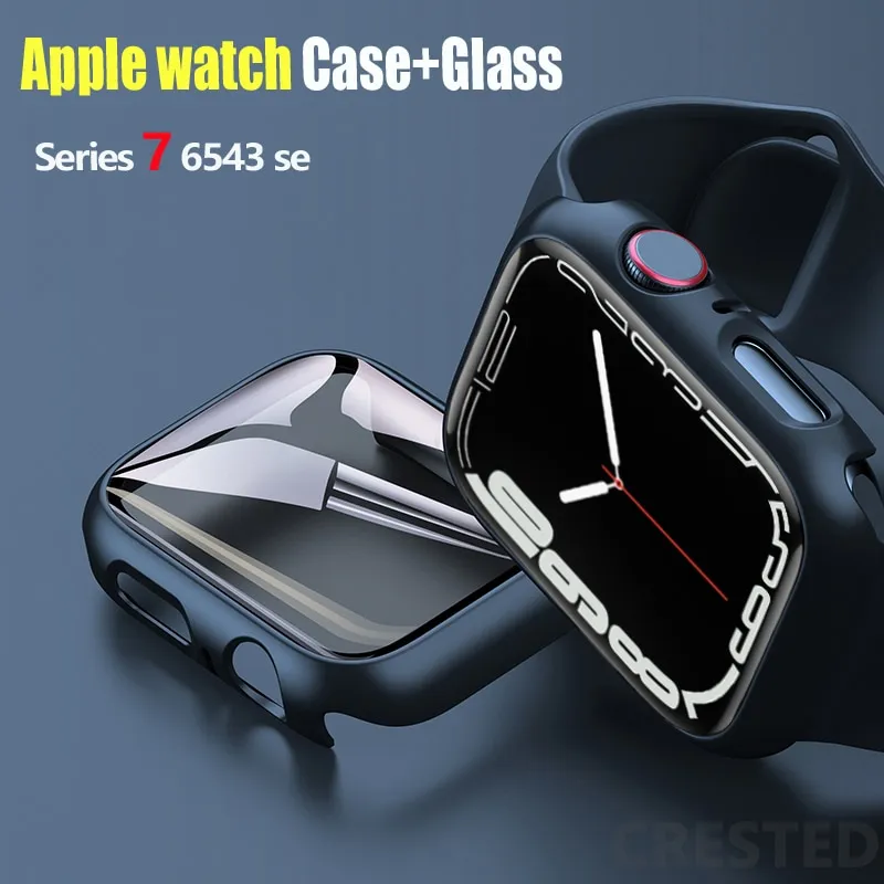 כיסוי + זכוכית מחוסמת לשעון חכם Apple Watch 38mm - מגוון צבעים לבחירה – תמונה 2