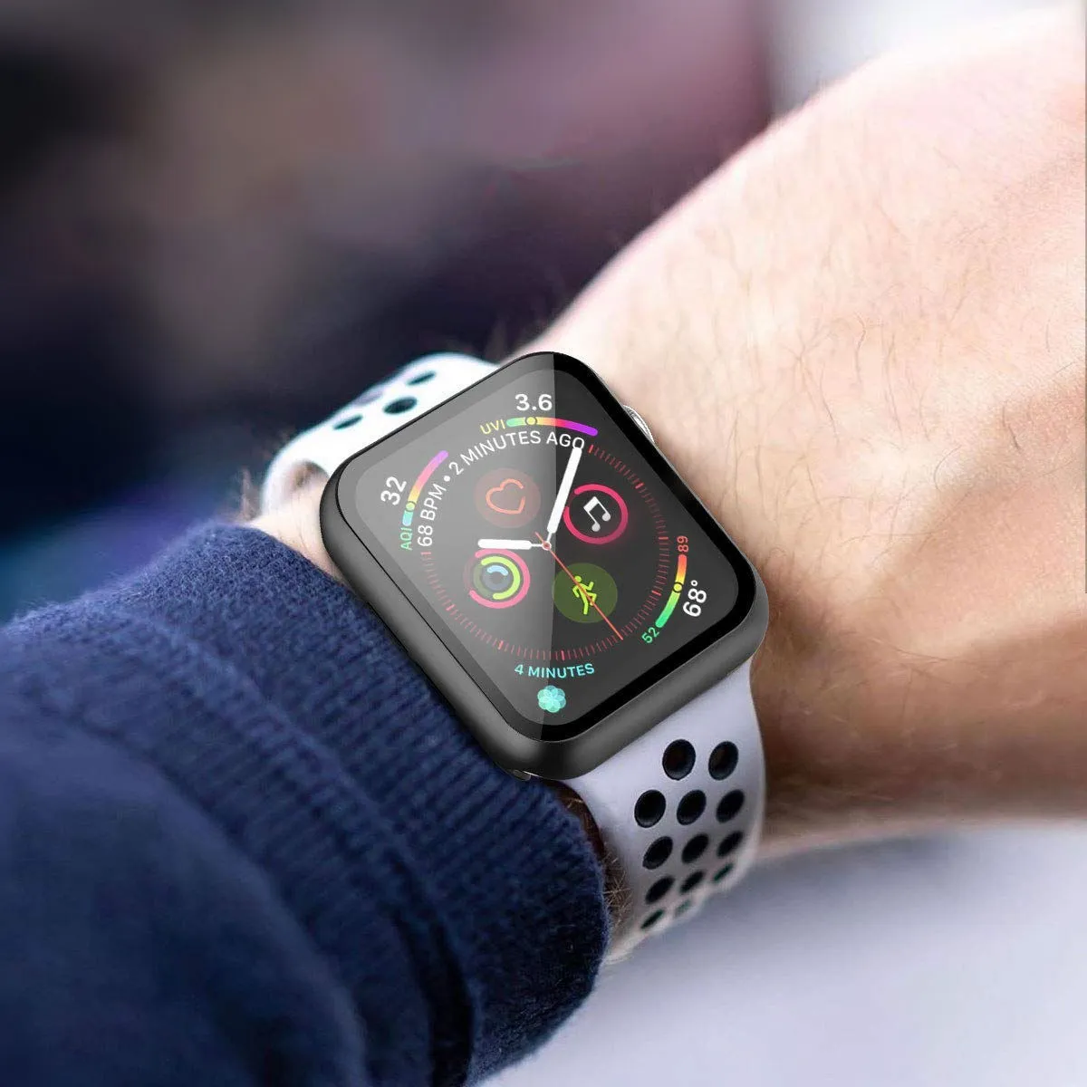 כיסוי + זכוכית מחוסמת לשעון חכם Apple Watch 38mm - מגוון צבעים לבחירה – תמונה 5