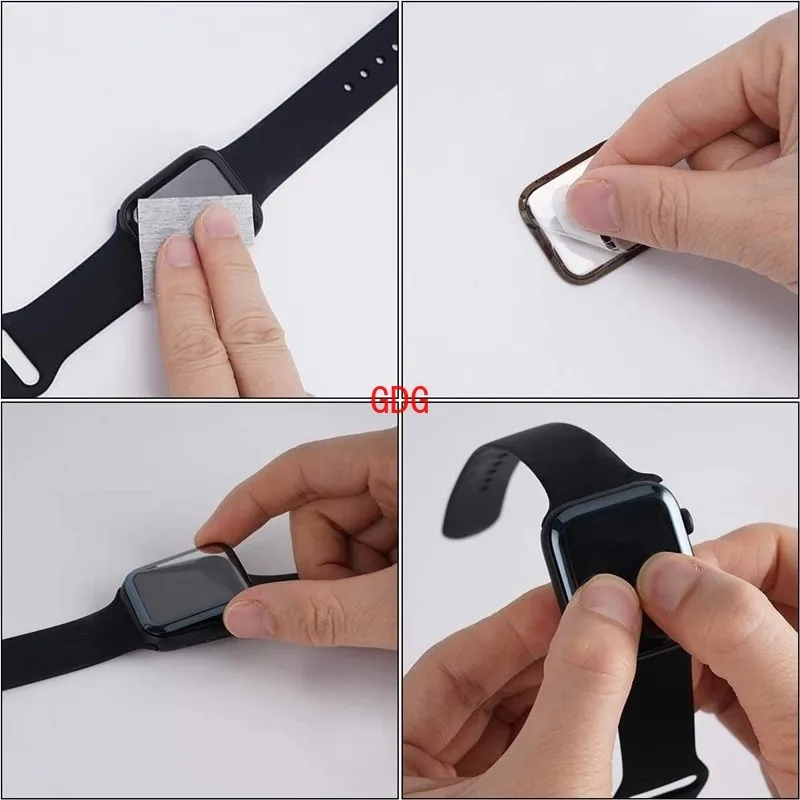4 מגני מסך זכוכית לשעון אפל Apple Watch 40mm – תמונה 6