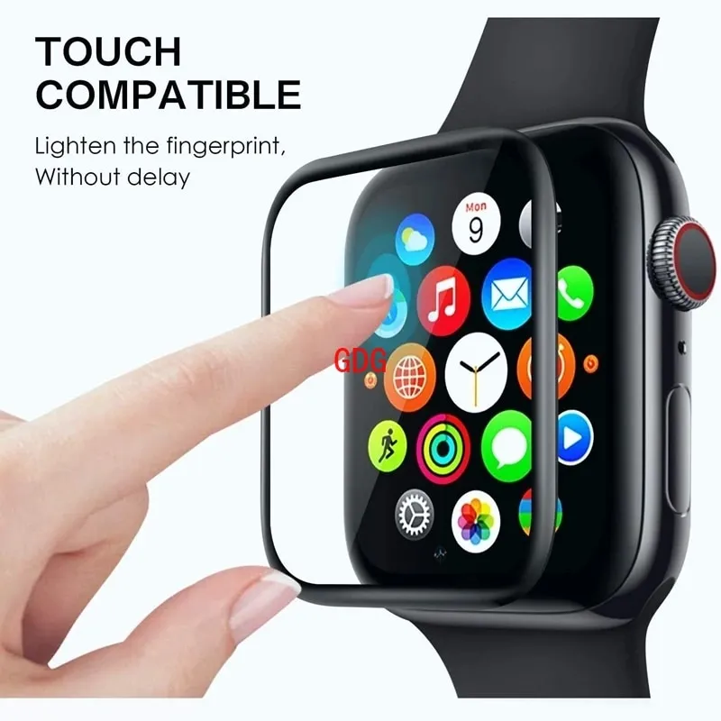 4 מגני מסך זכוכית לשעון אפל Apple Watch 40mm – תמונה 5