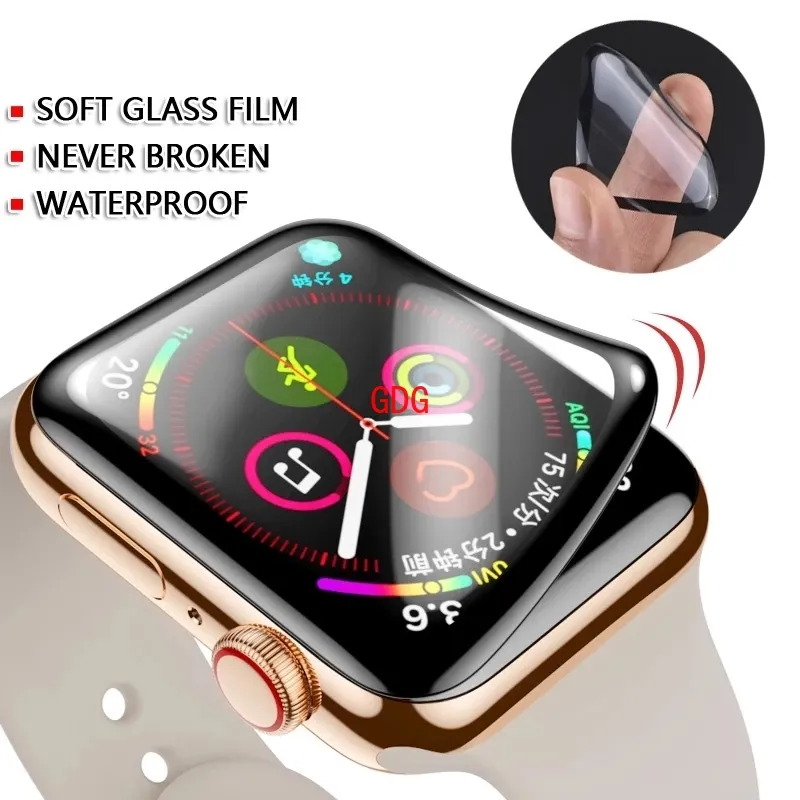 4 מגני מסך זכוכית לשעון אפל Apple Watch 40mm – תמונה 2
