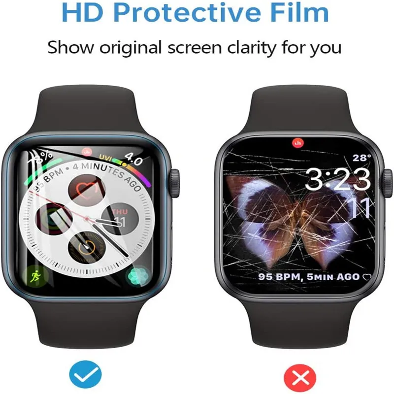3 מגני מסך סיליקון לשעון אפל Apple Watch 41mm – תמונה 5