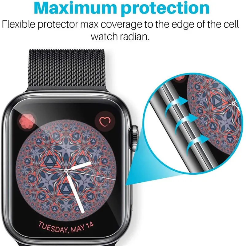 3 מגני מסך סיליקון לשעון אפל Apple Watch 41mm – תמונה 3