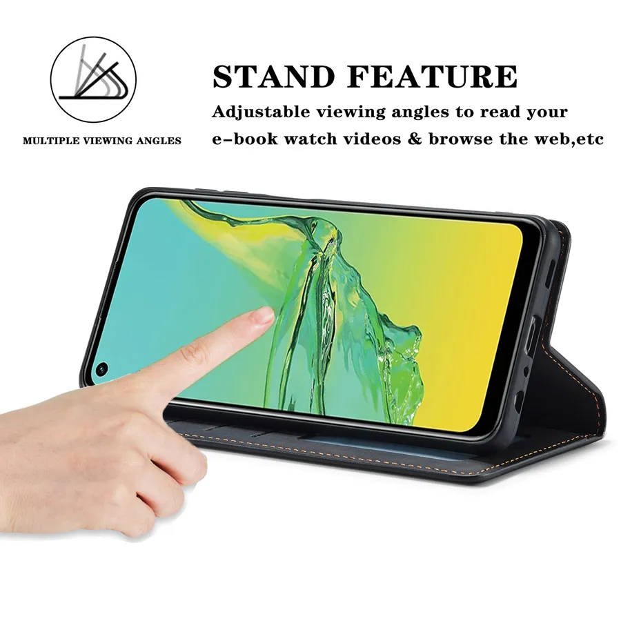 ⁦כיסוי נרתיק עור פרמיום Premium לסמסונג גלקסי Samsung Galaxy A03S A12 A22 A31 A32 A50 A51 A52 A52S A53 A71 A72 S22 Ultra S21 FE S20 FE S10 Plus S9 S8⁩ – תמונה ⁦6⁩