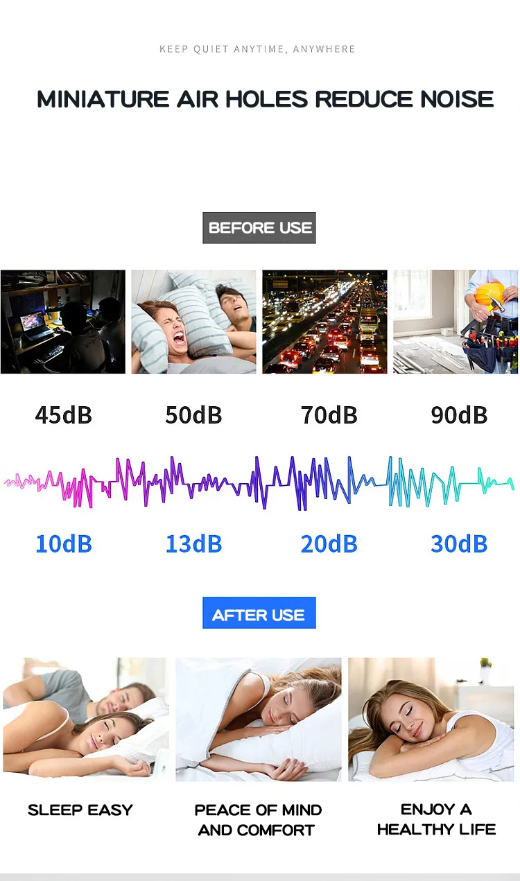 מארז אטמי אוזניים ספוג - 30/60 יח' מארז אטמי אוזניים ספוג - 30/60 יח'
