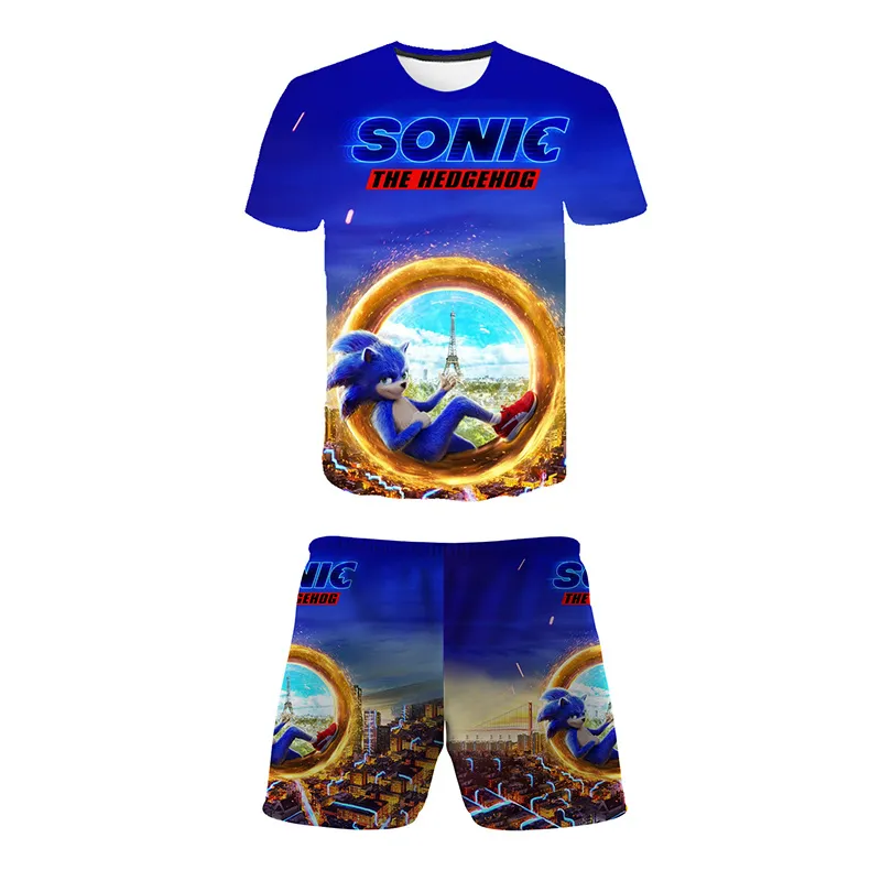 ⁦חליפה קצרה עם הדפסים של סוניק Sonic!⁩ – תמונה ⁦4⁩