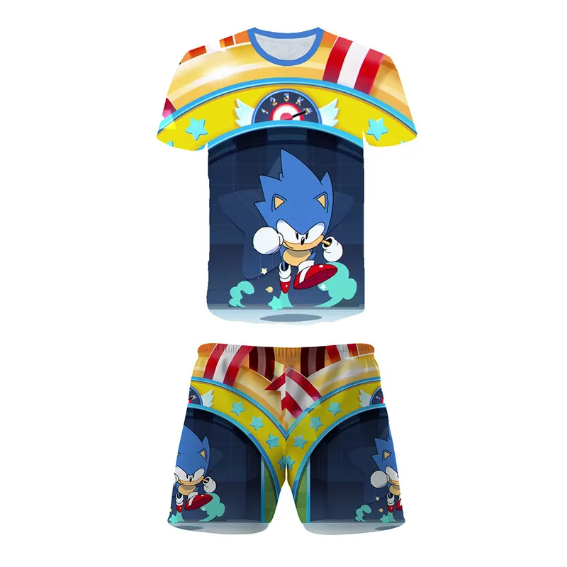 ⁦חליפה קצרה עם הדפסים של סוניק Sonic!⁩ – תמונה ⁦6⁩
