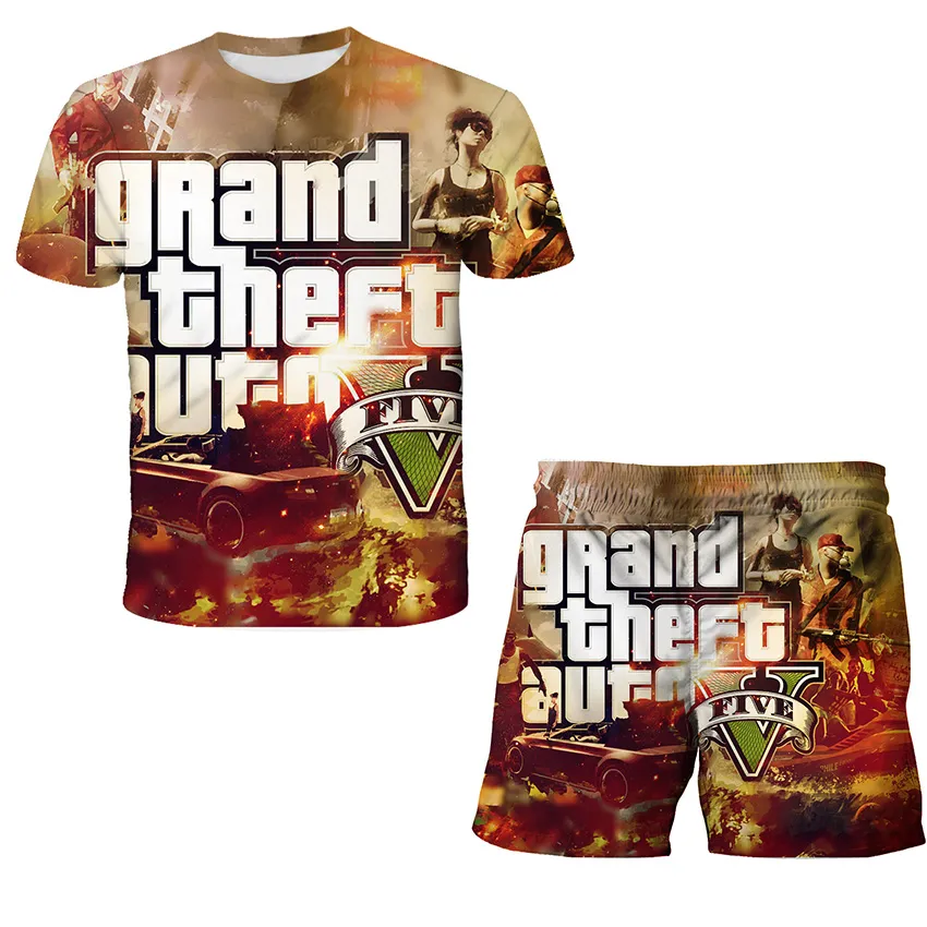 ⁦חליפה קצרה עם הדפסים של GTA!⁩ – תמונה ⁦3⁩