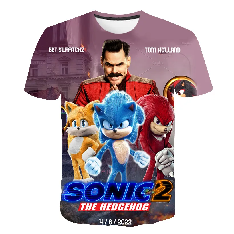 ⁦טי שירט עם הדפס של סוניק 2 Sonic!⁩ – תמונה ⁦6⁩