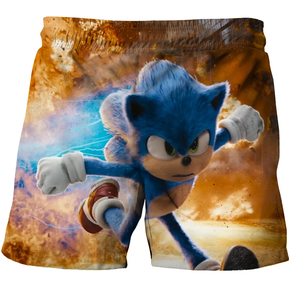 ⁦מכנסיים קצרים בהדפסים של סוניק 2 Sonic!⁩ – תמונה ⁦4⁩
