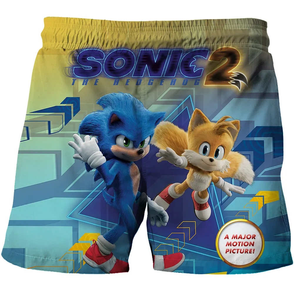 ⁦מכנסיים קצרים בהדפסים של סוניק 2 Sonic!⁩ – תמונה ⁦6⁩