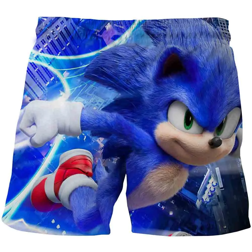 ⁦מכנסיים קצרים בהדפסים של סוניק Sonic!⁩ – תמונה ⁦3⁩