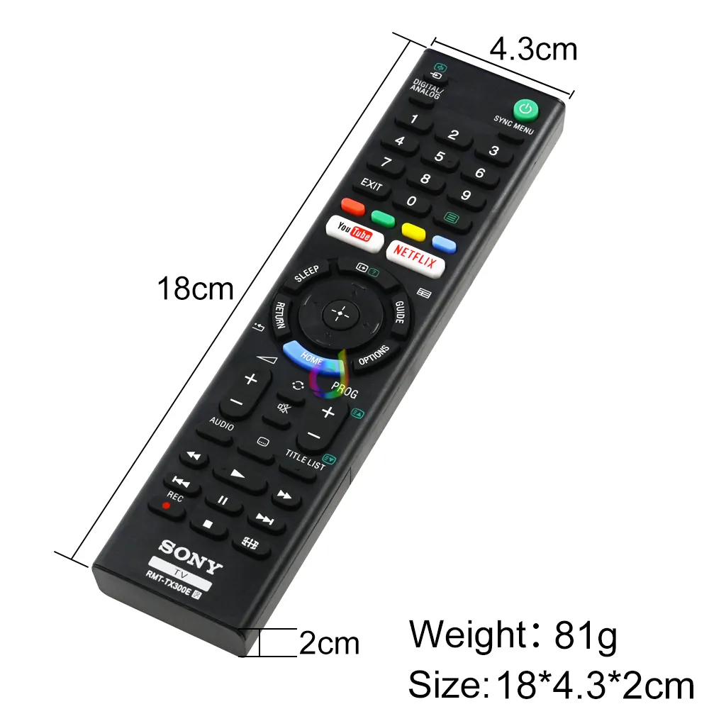 ⁦שלט רחוק מקורי לטלוויזיות SONY סוני RMT-TX300E⁩ – תמונה ⁦6⁩