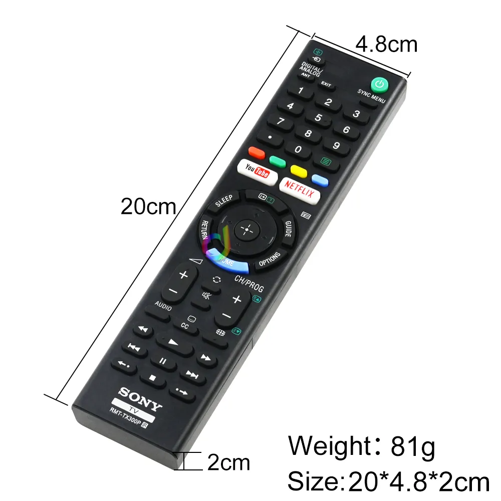 ⁦שלט רחוק מקורי לטלוויזיות SONY סוני RMT-TX300P⁩ – תמונה ⁦6⁩