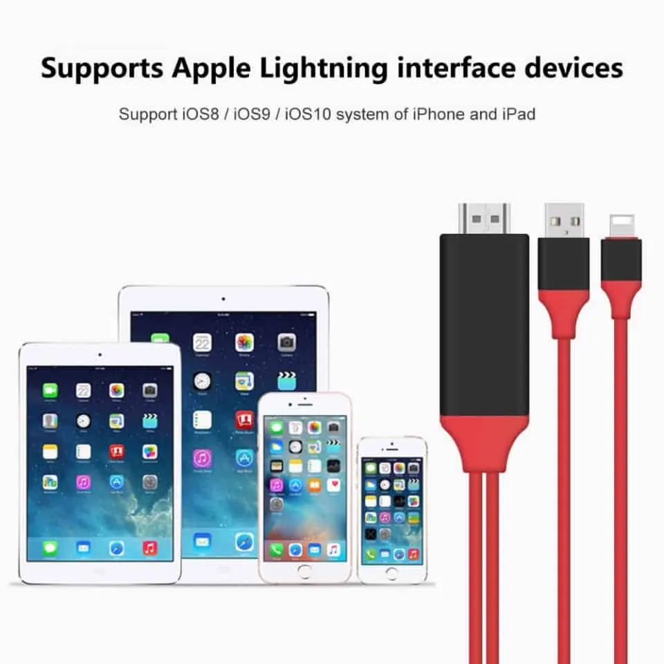 כבל MHL לאייפון IPHONE – חיבור הסמארטפון לטלוויזיה באיכות HDMI