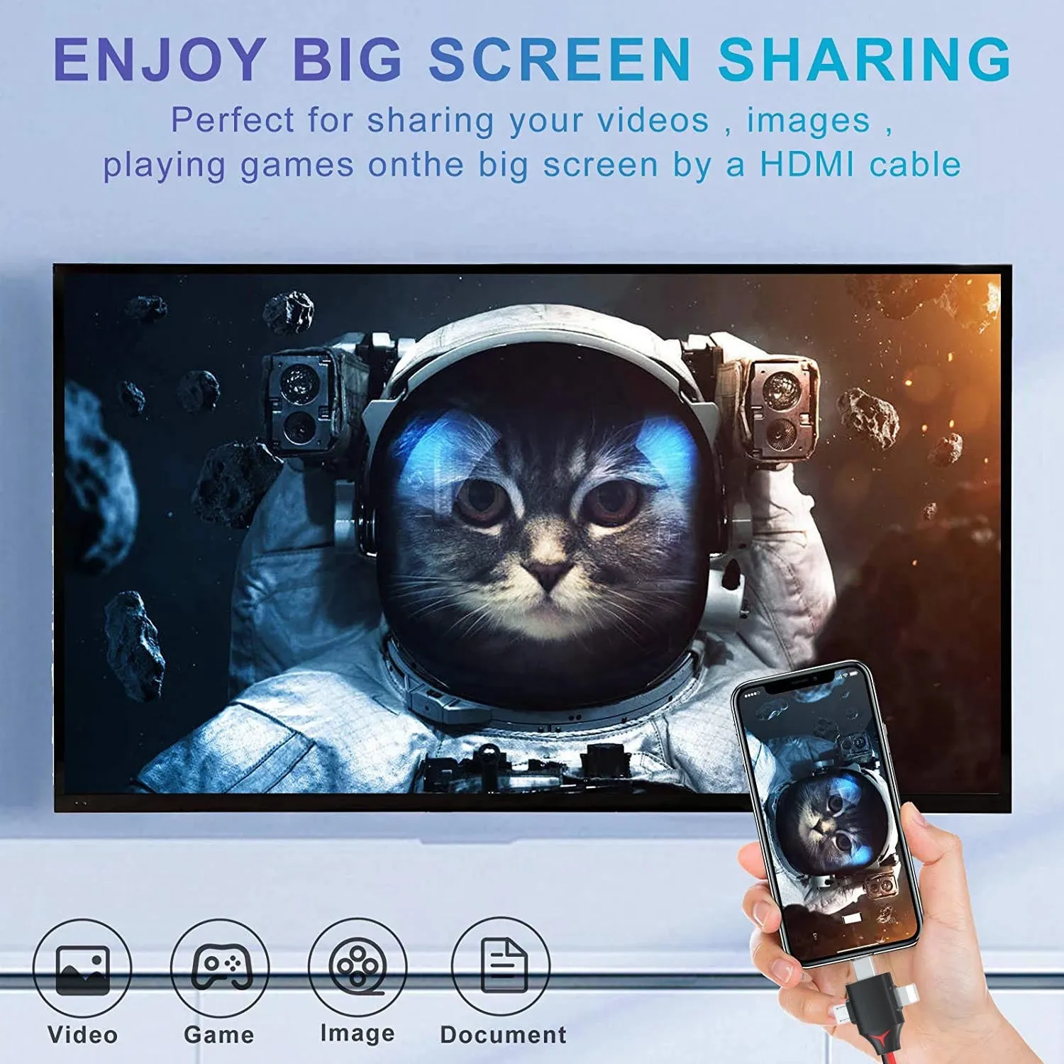 כבל MHL לאייפון IPHONE – חיבור הסמארטפון לטלוויזיה באיכות HDMI
