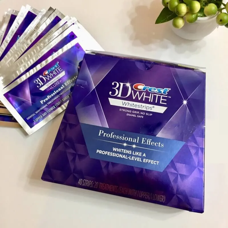 ⁦קרסט ערכה להלבנת שיניים 40 פסים! Crest Professional Effects⁩ – תמונה ⁦8⁩