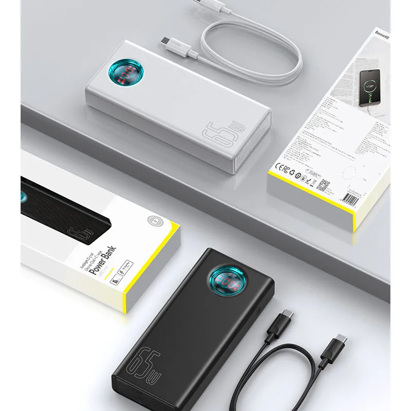 POWERBANK סוללת גיבוי/מטען נייד 65W 30000mAh - של BASEUS – תמונה 7