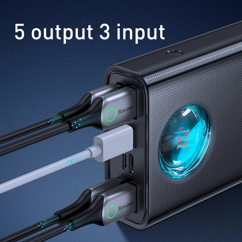 POWERBANK סוללת גיבוי/מטען נייד 65W 30000mAh - של BASEUS – תמונה 4