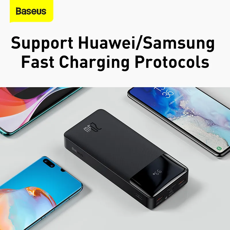 ⁦POWERBANK סוללת גיבוי/מטען נייד 20W 10000mAh – של BASEUS⁩ – תמונה ⁦5⁩