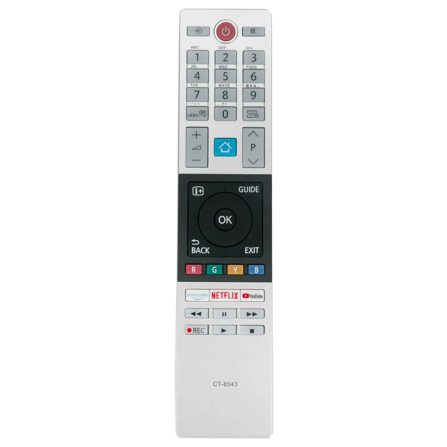שלט לטלוויזיה טושיבה TOSHIBA דגם CT-8543