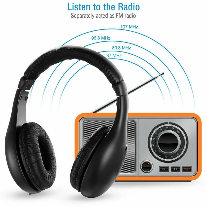 אוזניות אלחוטיות באיכות גבוהה – עם רדיו FM מובנה! – תמונה 4