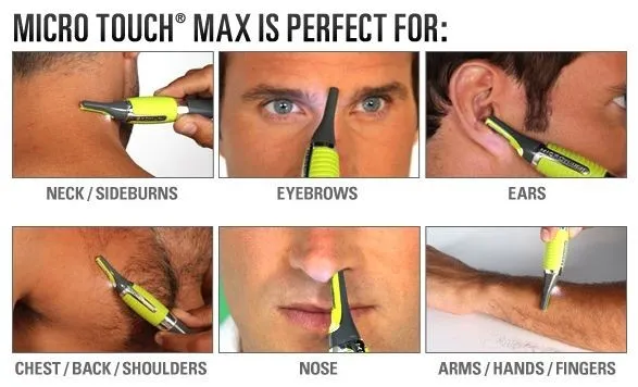 קוצץ השיער MICRO TOUCH MAX – הדגם החדש! – לגילוח חד ומדויק!