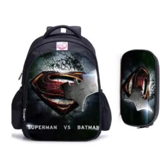 תיק בית ספר אורטופדי דגם סופרמן Superman! (אפשרות לקלמר תואם)