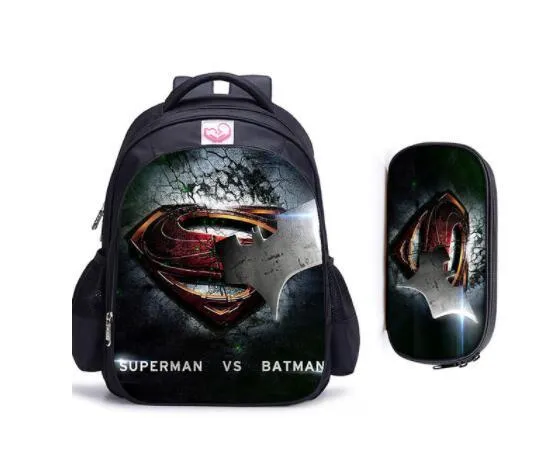 תיק בית ספר אורטופדי דגם סופרמן Superman! (אפשרות לקלמר תואם)
