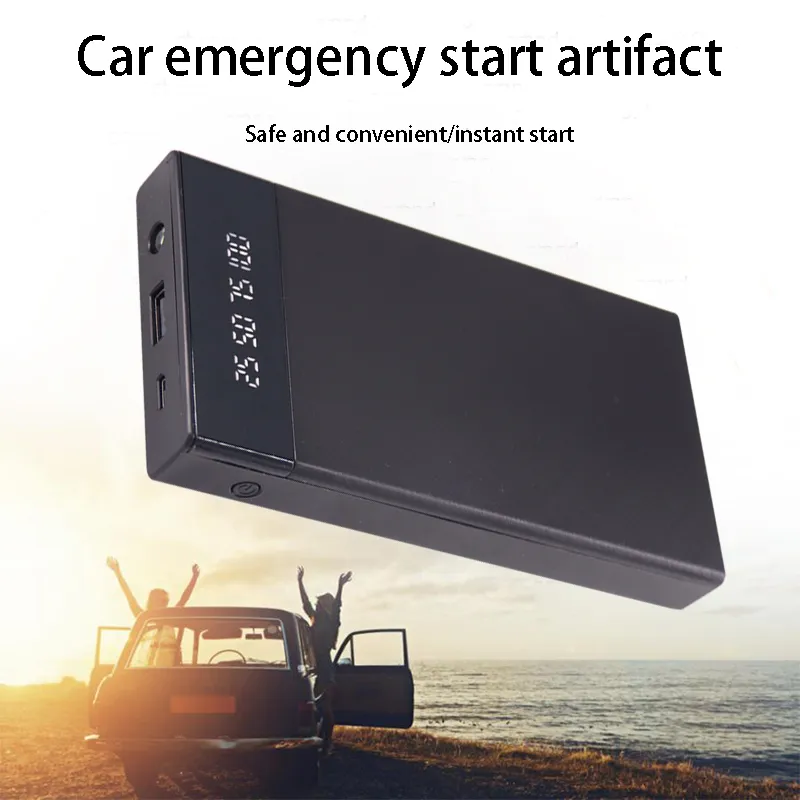⁦בוסטר התנעה לרכב + סוללת גיבוי + פנס 10000mAh LED⁩ – תמונה ⁦5⁩