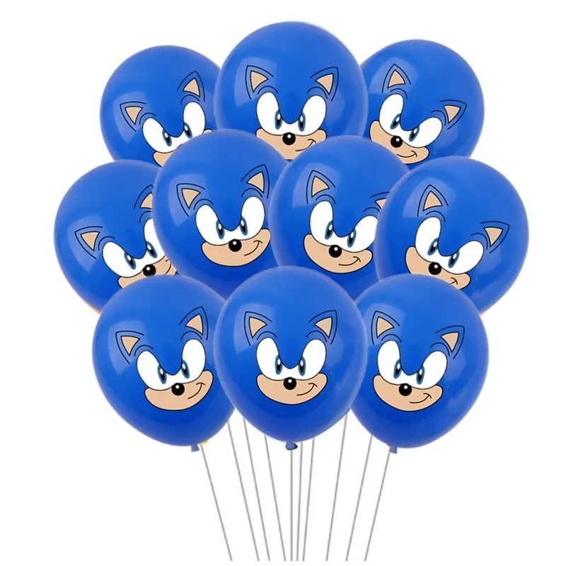 ⁦זרי בלונים ליום הולדת בסגנון סוניק Sonic!⁩ – תמונה ⁦2⁩