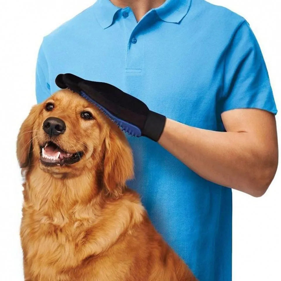 כפפת ליטוף לניקוי פרוות בעלי החיים!