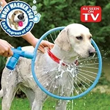 מכשיר ייחודי לרחיצת כלבים – WOOF WASHER 360