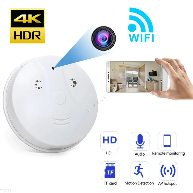מצלמה נסתרת בגלאי עשן wi-fi באיכות 4K! מצלמה נסתרת בגלאי עשן wi-fi באיכות 4K!