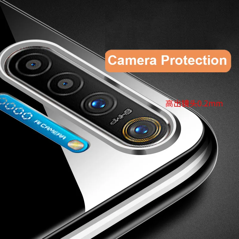 ⁦כיסוי סיליקון עם בולמי זעזועים בפינות ל - Realme 5S רילמי!⁩ – תמונה ⁦4⁩