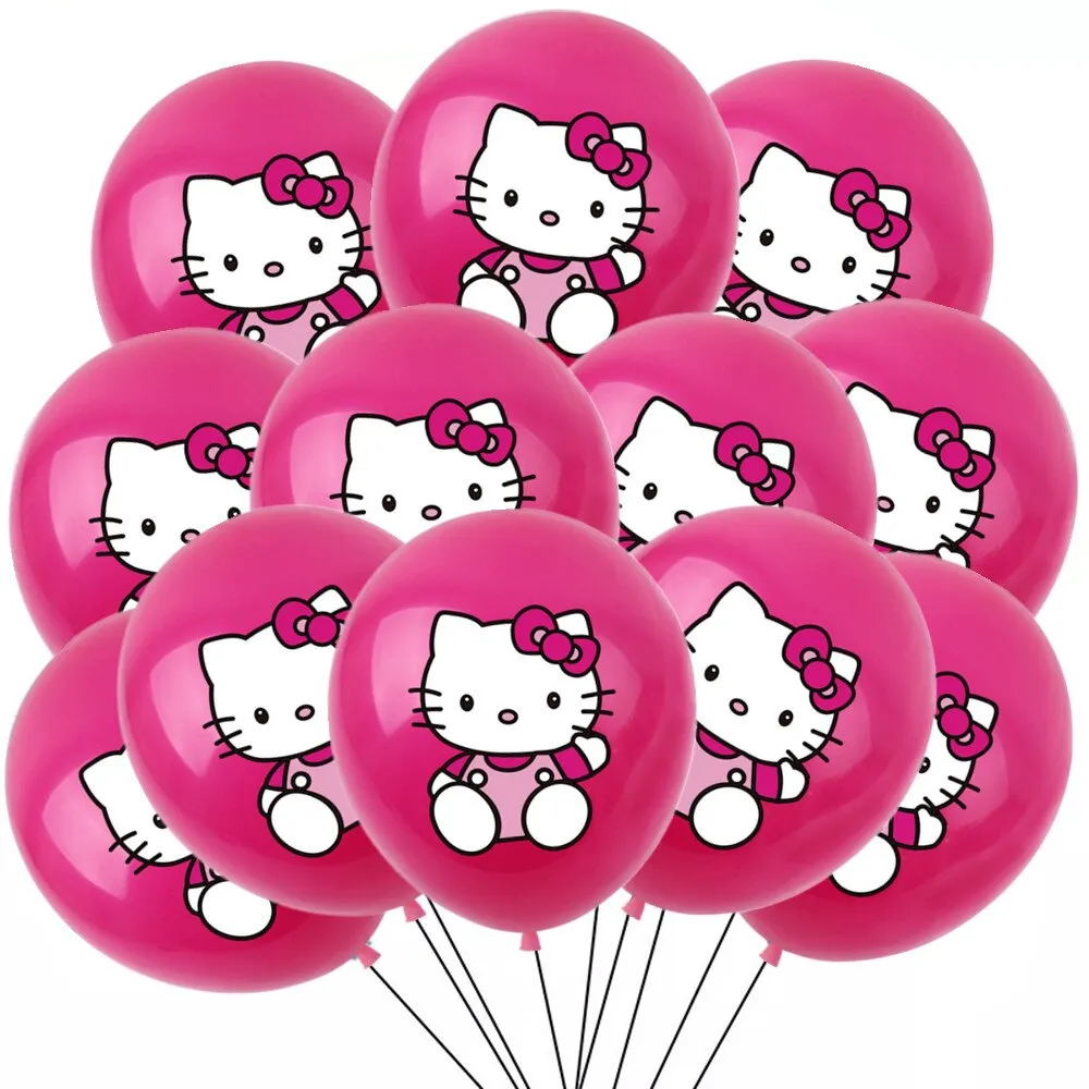 ⁦זרי בלונים ליום הולדת בסגנון הלו קיטי | HELLO KITTY⁩ – תמונה ⁦4⁩