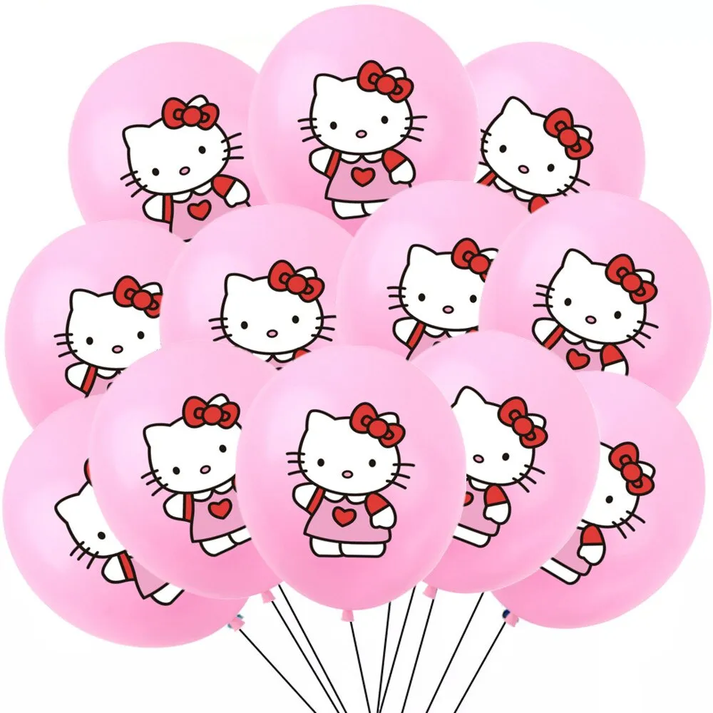 ⁦זרי בלונים ליום הולדת בסגנון הלו קיטי | HELLO KITTY⁩ – תמונה ⁦3⁩