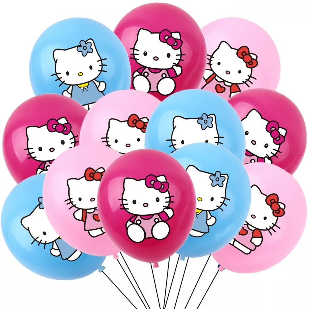 ⁦זרי בלונים ליום הולדת בסגנון הלו קיטי | HELLO KITTY⁩ – תמונה ⁦2⁩