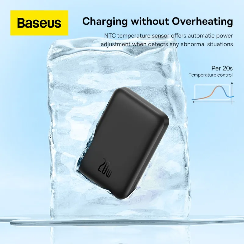 ⁦מטען נייד Baseus Magnetic Power Bank Magsafe טעינה אלחוטית⁩ – תמונה ⁦6⁩