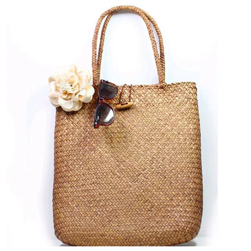 תיק TOTE קש ארוג – תמונה 5