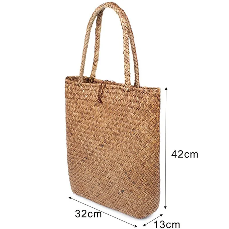 תיק TOTE קש ארוג – תמונה 6