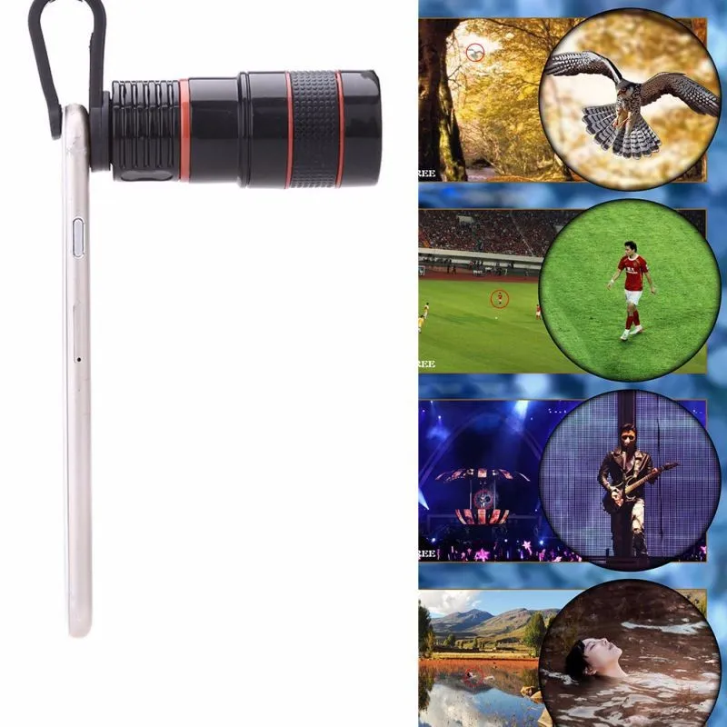 עדשת זום טלסקופית לסמארטפון עדשת צילום חיצונית מגדילה פי 8!