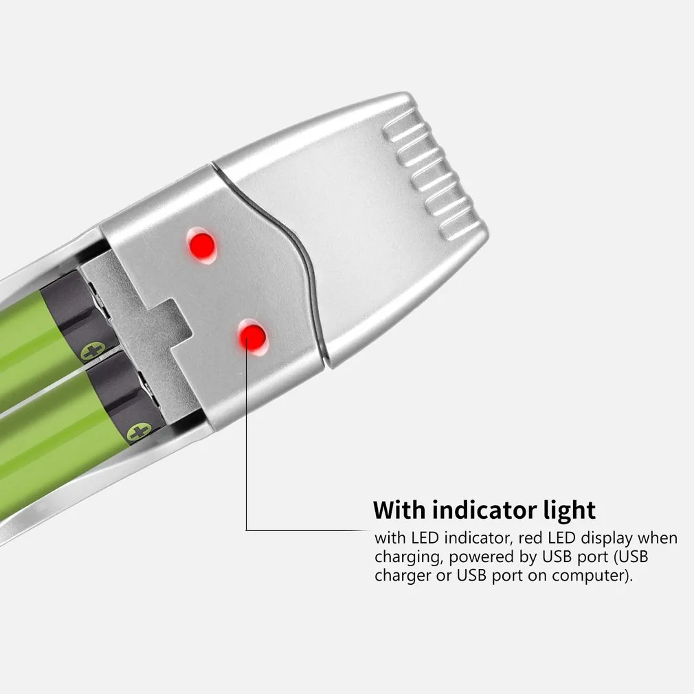 ⁦מטען סוללות AA (אצבע)ו-AAA דרך USB⁩ – תמונה ⁦5⁩