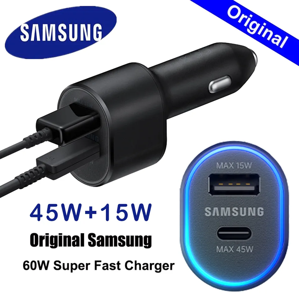 מטען כפול לרכב Samsung 45W+15W סמסונג – תמונה 2