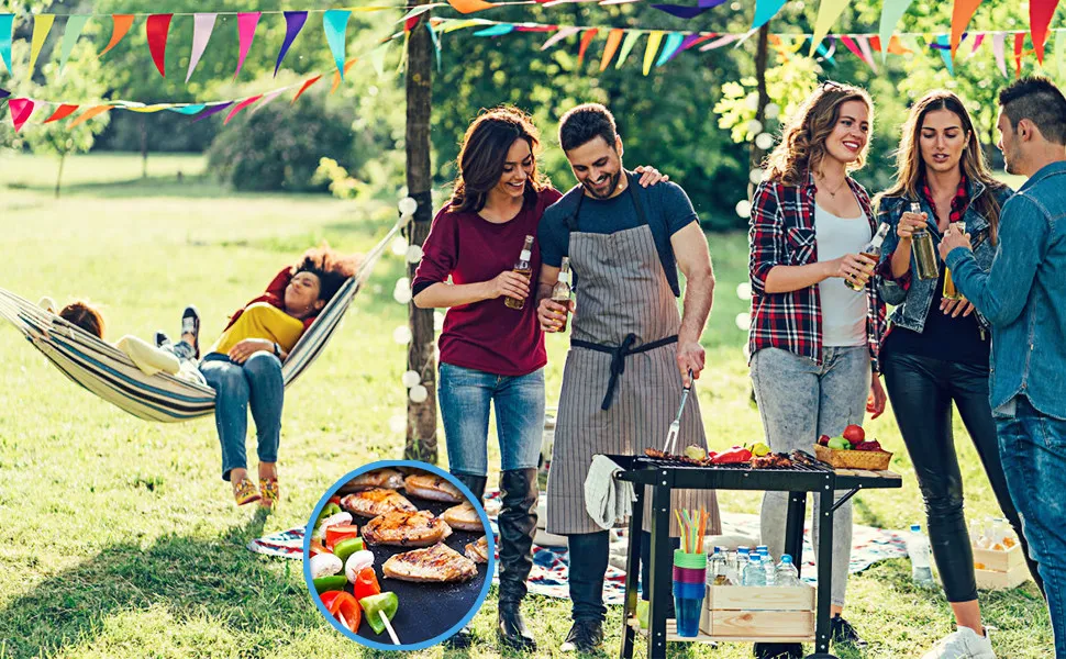 משטח סיליקון למנגל עם עמידות גבוהה לחום |משמש גם לאפיה בתנור משטח סיליקון למנגל עם עמידות גבוהה לחום |משמש גם לאפיה בתנור