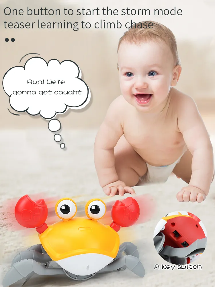 צעצוע לילדים | צעצוע סרטן מוזיקלי מעודד זחילה צעצוע לילדים | צעצוע סרטן מוזיקלי מעודד זחילה