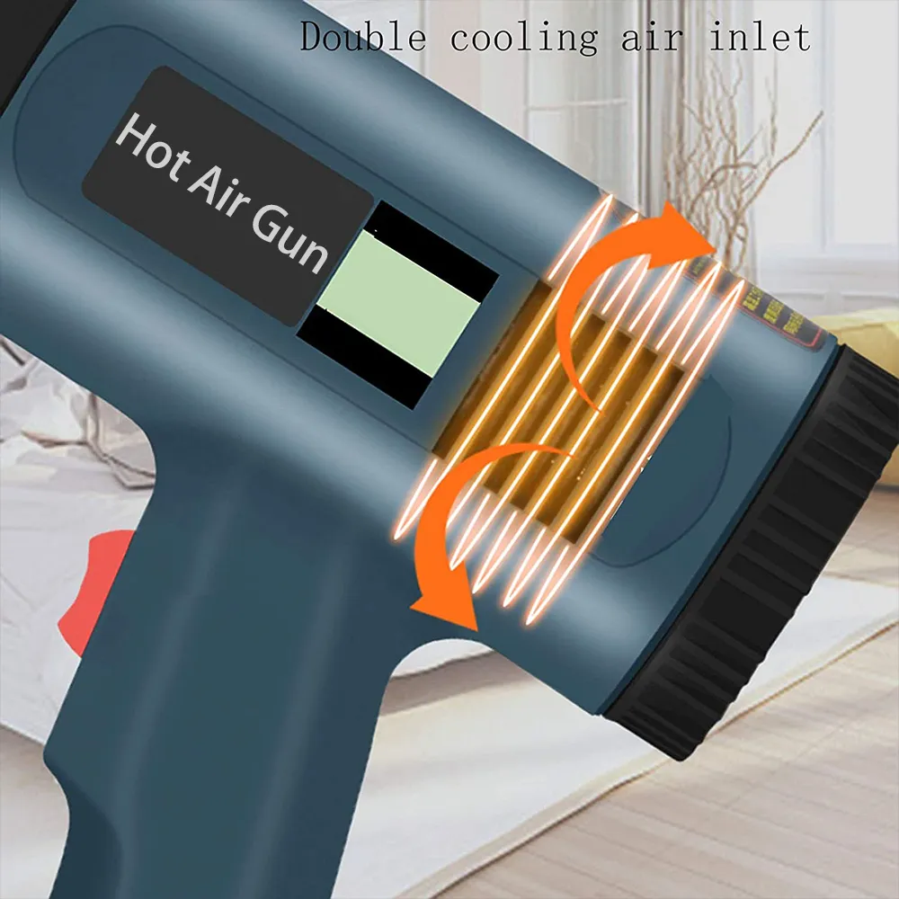 אקדח חום חשמלי 2,000W אקדח חום חשמלי 2,000W