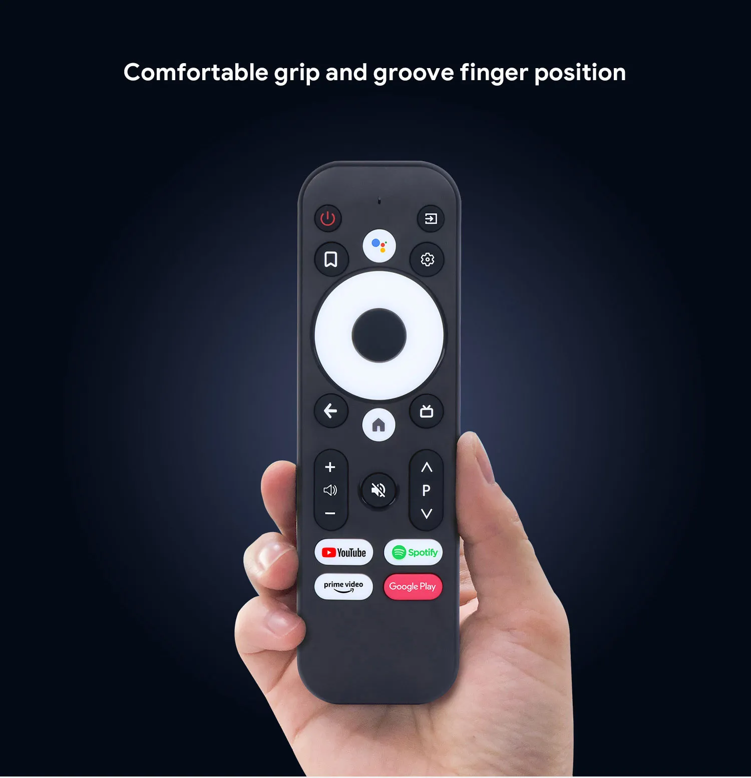 ⁦שלט חליפי מקורי לסטרימר Mecool KD2 KM7 TV BOX  - כולל פונקציה קולית מיקרופון!⁩ – תמונה ⁦3⁩